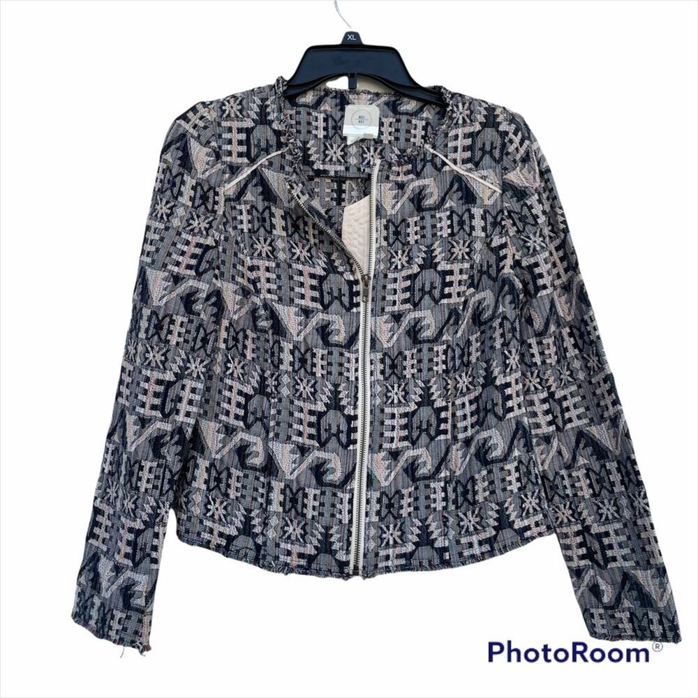 Hei Hei Anthropologie Faifo jacquard blazer textured jacket size 0